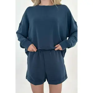 Like Butter Shorts in Midnight Blue