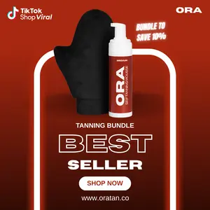 The Starter Bundle - Medium Self-Tanning Mousse 200mL, Muscle-Defining, Moisturizing, Non-Sticky, Streak-Free, Paraben & Phthalate Free, Sunless Tanner, Cruelty-Free & Vegan, and Premium Applicator Mitt Suitable For All Skin Types