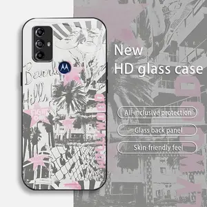 Suitable for [Motorola Moto G Power (2022)] Retro Glass Mobile Phone Case Luxury New Business Anti-drop Easy to choose New Anti-drop Anti-fingerprint Affordable Pack-888