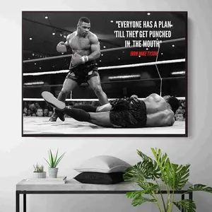 [UNFRAMED POSTER] Iron Mike Tyson Poster – Boxing Sport Quote Art