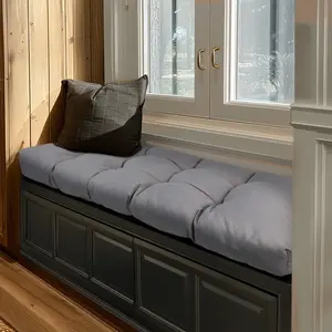 Premium Nine-Needle Cushion Suitable for bay windows, patio furniture, lounge chairs, and more Soft and durable Waterproof Outdoor folding design Breathable Memory foam