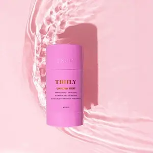 Unicorn Fruit Brightening and Smoothing Deodorant – Aluminum-Free, Fights Odor-Causing Bacteria with Papaya Enzymes & Mango Butter – Helps Fade Dark Underarm Discoloration – Removes Impurities & Dead Skin – Sweet Cotton Candy Scent