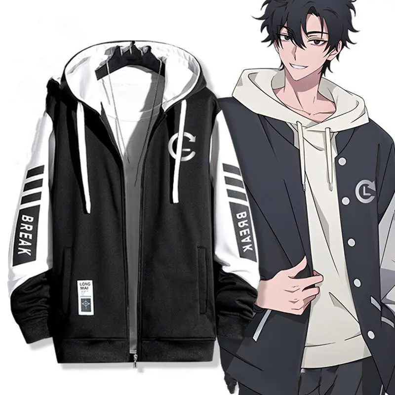 Anime Link Click Charles Lucas Same Coat Hoodies Cosplay Costume Sweatshirts Man Hoodie Women Man Clothing Men's Sweatshirts