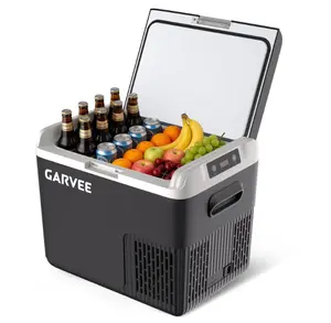 Car Refrigerator, 19QT(18L) Car Fridge Portable Freezer Compressor Electric Cooler, Portable Refrigerator, Rapid Freezing, -4°f to 68°f (-20°c to 20°c), 12/24V