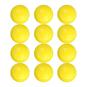 Pack of 12 Soft Sponge Foam Tennis Globes Small High Bounces for Indoor Outdoor Playing Safe for Kids Foam Tennis Globes