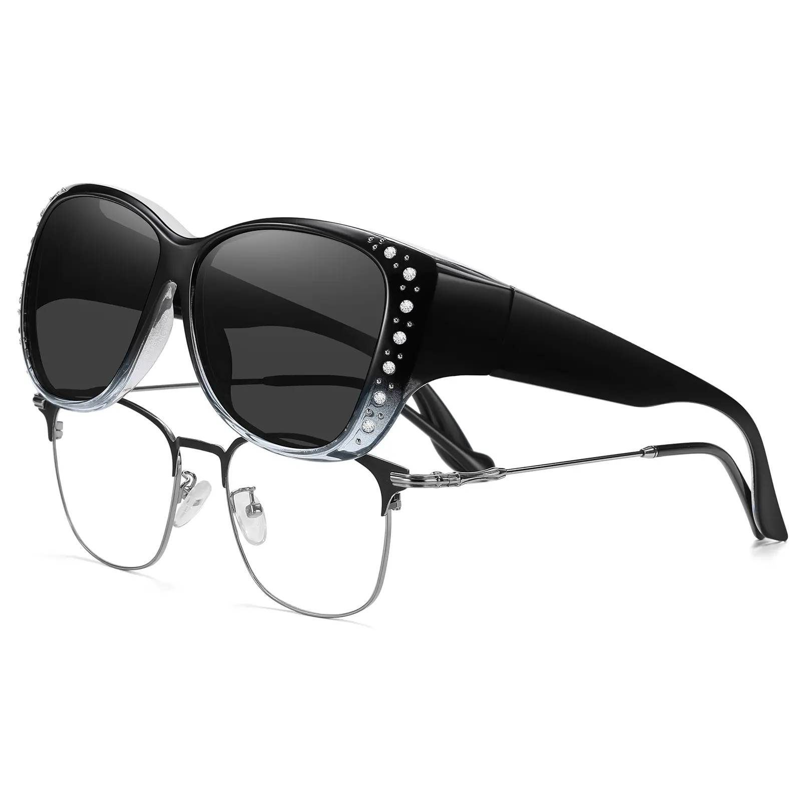 M Size Gradient Blue Frame Grey Lens