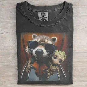 Funny Raccoon Meme T-shirt, Guardians of the Galaxy Comfort Colors Shirt, Superhero Graphic Tee