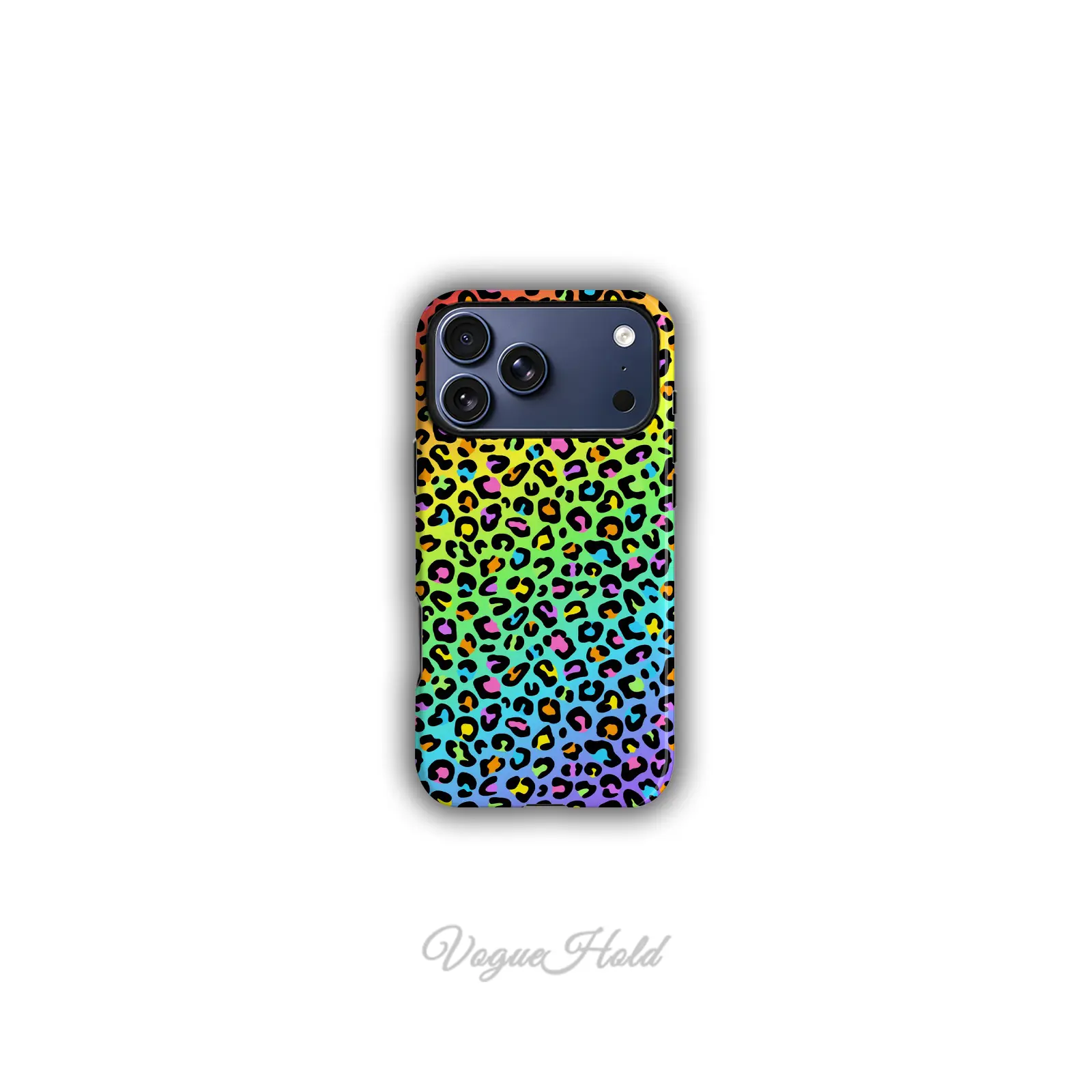 1PC Rainbow Leopard Phone Case, Military-Grade Shockproof Protection Durable Cover Protector, Compatible with iPhone 17 16 15 14 13 12 Pro Max/Plus/Pro/Air  & iPhone 17 Phone Case, Perfect Holiday Gift for Smartphone Cellphone.