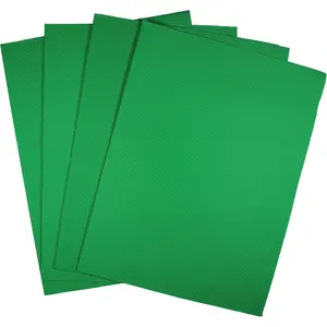 4 pc of 12" x 18" 14CT Counted Cotton Aida Cloth Cross Stitch Fabric (Green)
