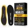 VKTRY Non-Cleated Gold 100% Aerospace-Grade Carbon Fiber Performance Insoles - Shoe Inserts with Carbon Fiber Technology for Volleyball Athletes, Shock-Absorb Feature