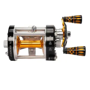 600CTS Round Baitcaster Fishing Reel I Catfish Pro Baitcasting Reel 6+1 Ball Bear