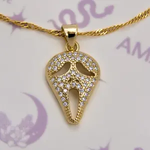 Ghostface Pendant Necklace-The best Halloween Accessory