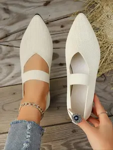Women's Fashion Leopard Pattern Slip-on Flat Shoes, Casual Pointed Toe Comfortable Shoes, Female All-match Shoes for Daily Wear, Fashionable Flats, Footwear