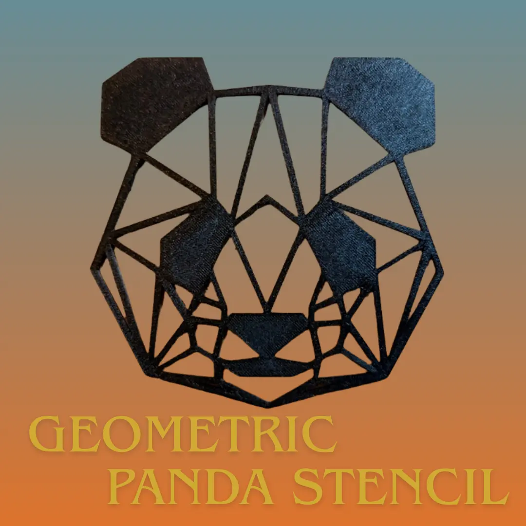 Cute Panda 3D Print Hexagon Decor – Geometric Panda Sculpture Statue, Modern Wall Shelf Ornament, Home Office Desk Decor, Unique Handmade Gift for Panda Lovers, Nursery & Room Aesthetic Accent, Bookshelf Decoration