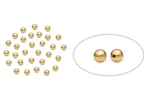 14K Gold Filled Round Beads Seamless 2.5 mm- 100 Pcs (GF52010250)