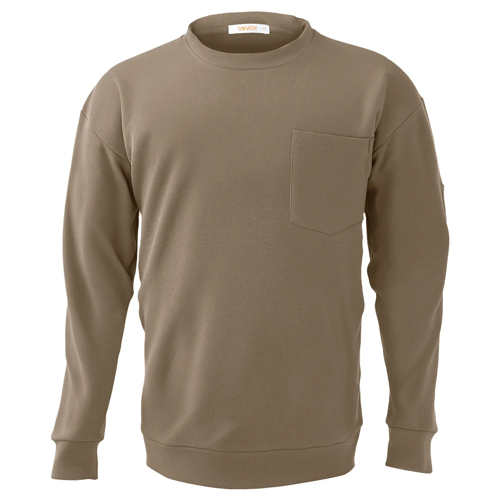 【Summerfinds】Father's Day Gift Men's Size 2XL Gray Loose-Fitting Flame Resistant Menswear Workwear Shirt, 7 oz Lightweight Breathable Cotton Long Sleeve, Pre-Shrink Treatment with Pocket for Welders