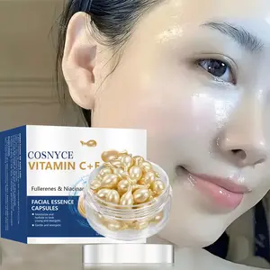 50 Capsules Vitamin C Serum, Rich in Vitamin E, Moisturizing Face Care, Unisex, Tightening and Nourishing, Daily Hydration Essence