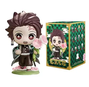 Demon Slayer Anime Chibi Mini Figure No-Box Collectible Toy with Tanjiro, Nezuko, Zenitsu, Rengoku, Gift for Anime Fans