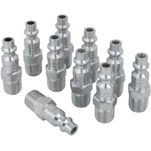 Industrial Air Plug, M-STYLE®, 1/4" MNPT, Air Compressor Fitting, Air Hose Quick Connect Fitting, 727