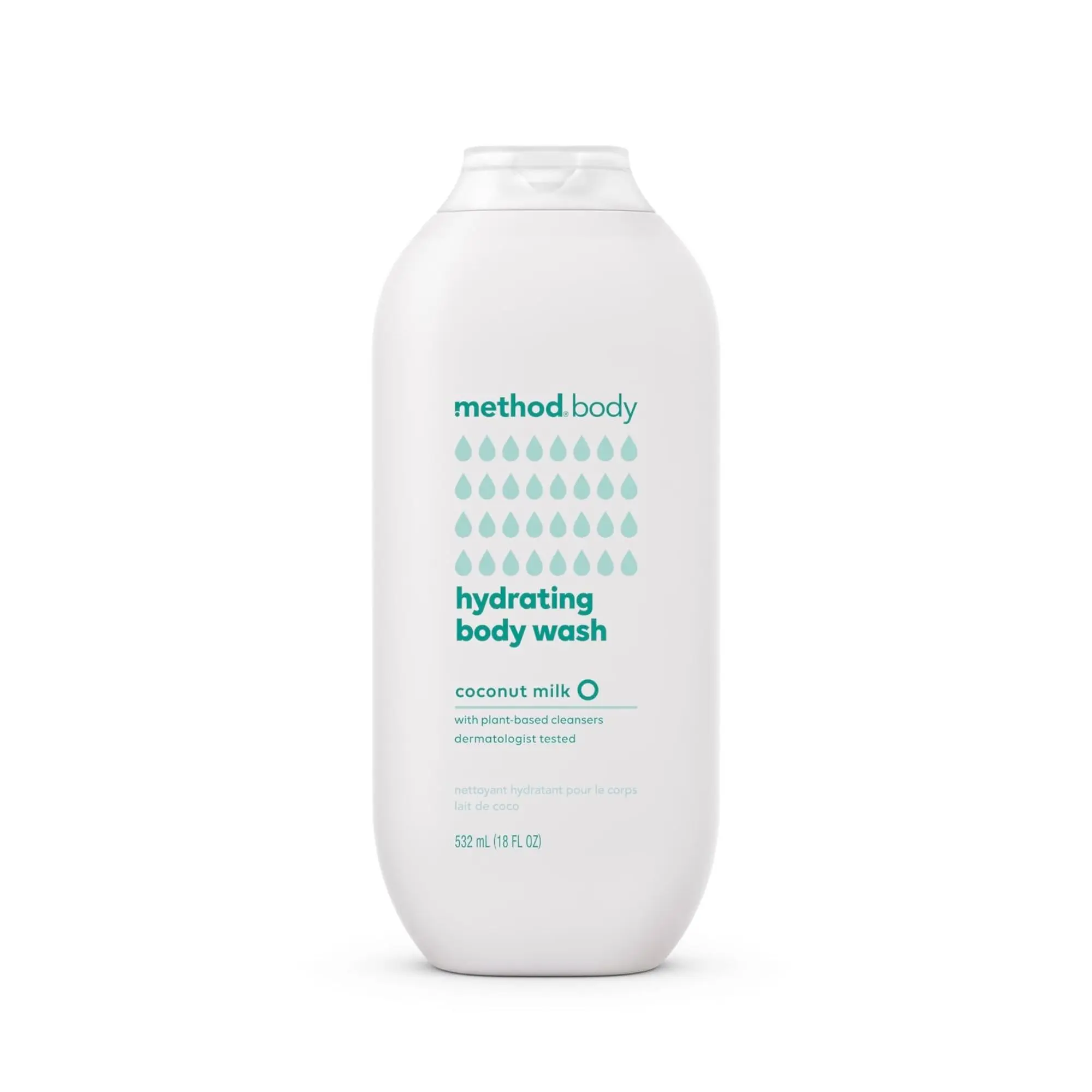 Method Hydrating Body Wash, Coconut Milk, Paraben and Phthalate Free - 18 oz (Pack of 1)