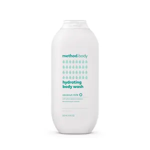 Method Hydrating Body Wash, Coconut Milk, Paraben and Phthalate Free - 18 oz (Pack of 1)