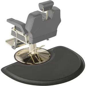 OmySalon 3ft x 4ft x 1/2inch Thick Salon Mat for Hair Stylist Anti Fatigue, Barber Floor Mat with Round Base, Hairdress Standing Matt Beauty Spa Barbershop Hairdressing Equipment