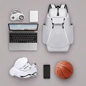 Large Basketball Backpack, Sports Training Bag with Independent Compartments, College Travel & Outdoor Schoolbag, Mother’s Day Gift Sportsball Ball Set