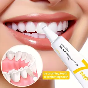 7-piece set of teeth whitening essence – a brush-based formula for daily oral care that enhances tooth brightness and requires no power source.