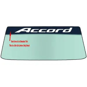 FOR ACCORD Custom Windshield Banner Vinyl Decal - With Application Tool