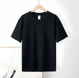 Heavyweight Tshirt 230G 100% Cotton Solid Color Unisex Loose Fit Fade Proof Versatile Everyday Wear Men's Basic Tee Vintage Plant Dyed