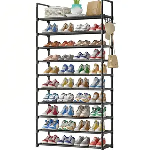 3-10 Tier Shoe Rack, Space Saving Shoe Organizer for Entryway Closet, Easy Assembly Shoe Storage Shelf