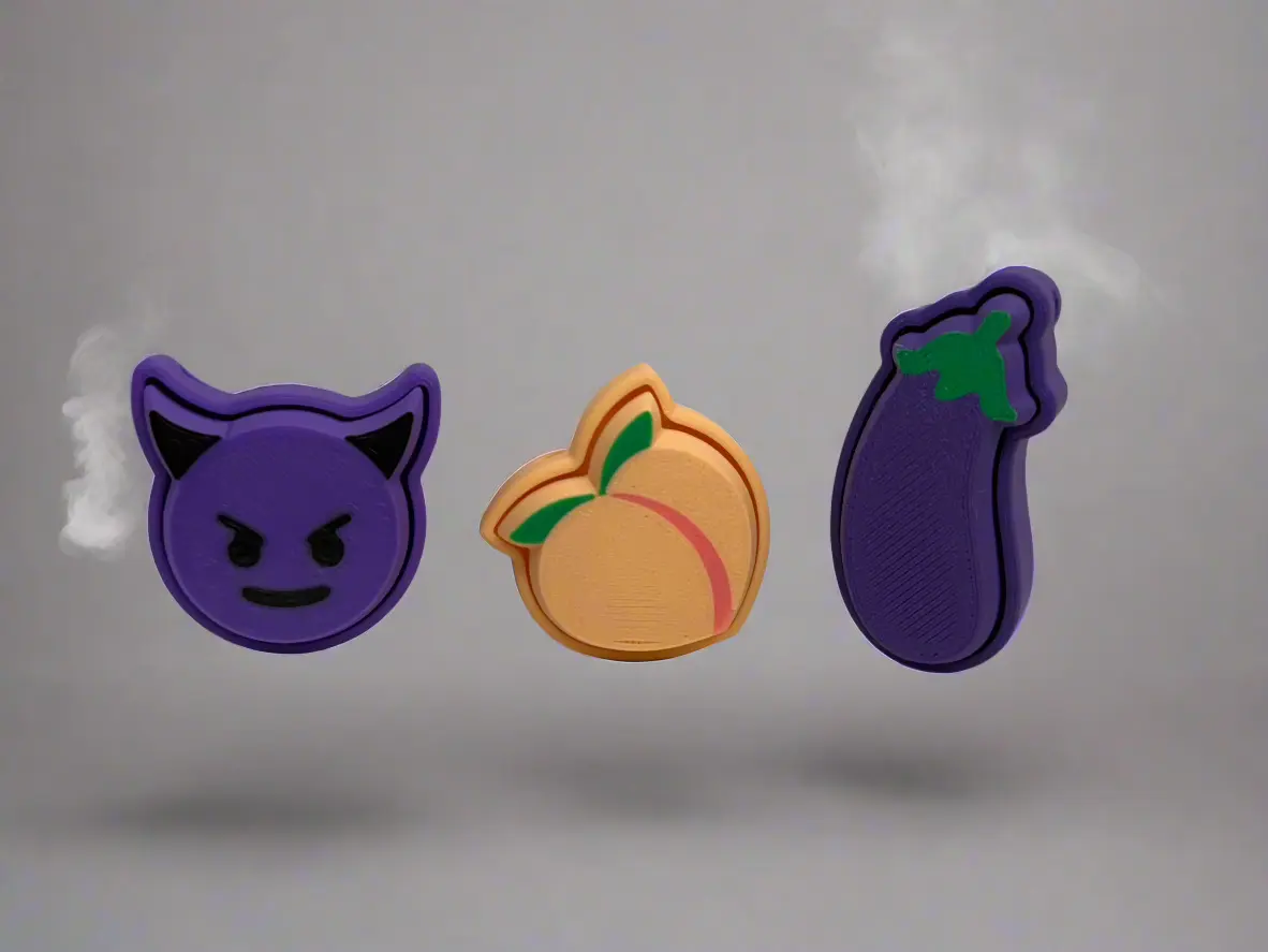 Taboo Trio Emoji Fidget Clickers 😈🍑🍆 toy unique Toys anxiety relief stress