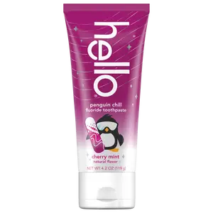 hello kids cherry mint penguin chill fluoride toothpaste