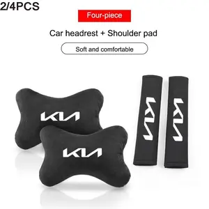 Car Seat Neck Pillow Headrest, Seatbelt Shoulder Safety Pad Protector, Compatible with Kia Sportage Ceed Sorento Cerato Optima Picanto Rio Soul K3 K5, Car Accessories