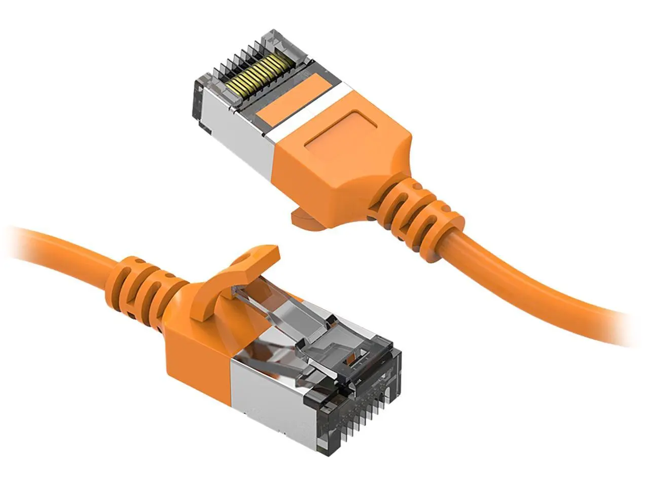 Nippon Labs 60CAT8-5-30OR Cat8 Ethernet Cable 5 feet Cat.8 U/FTP Slim Ethernet Network Cable Orange 30AWG – Latest 40Gbps 2000Mhz RJ45 Patch Cord