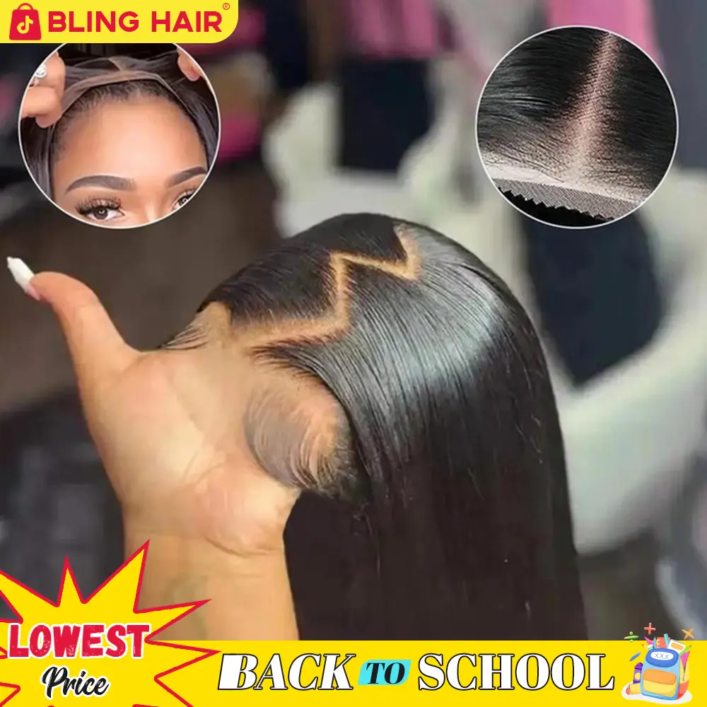 Bling Hair Wear and Go Glueless Human Hair Wigs Pre-cut Lace 7x5 Body Wave/Straight/Deep Wave Human Hair Wigs For Women Ready To Wear #TikTokShopBackToSchool