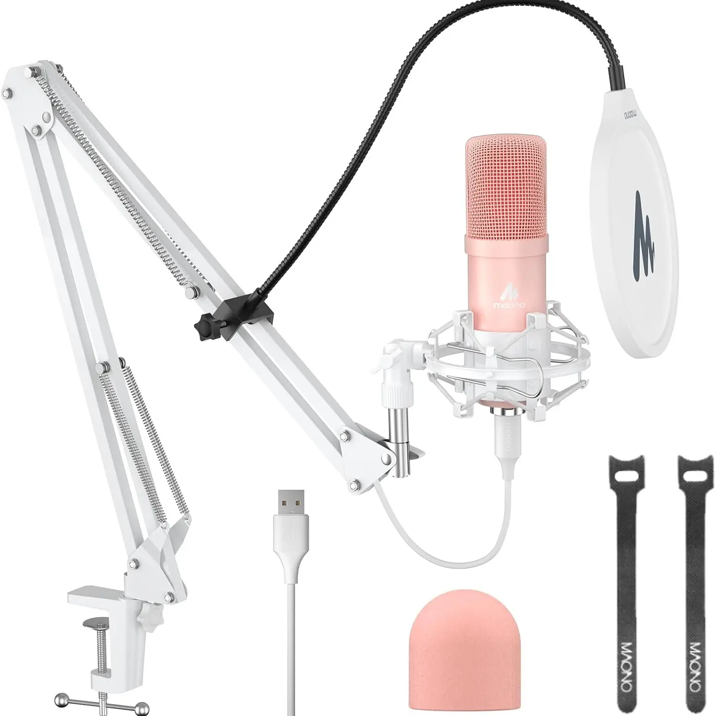 MAONO USB Microphone, 192kHz/24bit Plug & Play PC Computer Podcast