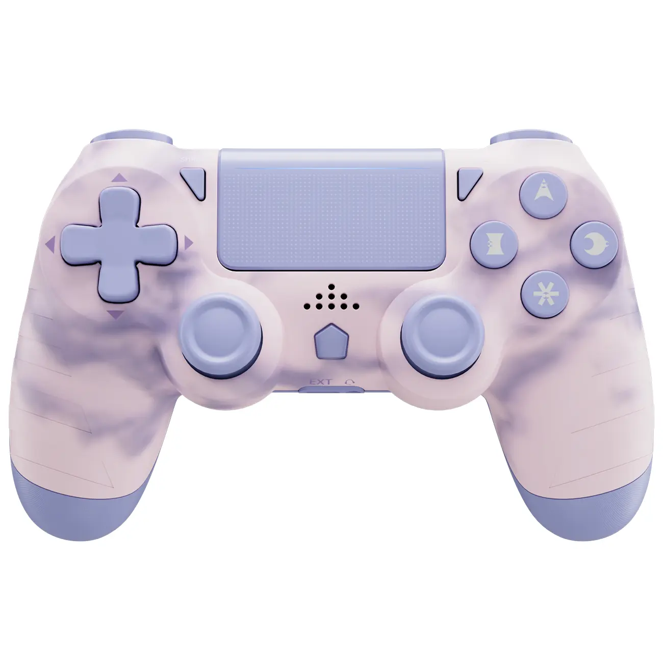 Wireless Game Controller For PS4 PC Android iOS, With Dual Vibration, 6-Axis Motion Sensor, Touchpad, Built-in Speaker & 3.5mm Headphone Jack, PS4 Gamepad, Pink