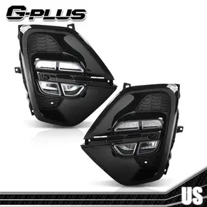 Front LED White Fog Lamp Daytime Running Light LH RH Fit For 20-22 Kia Sportage