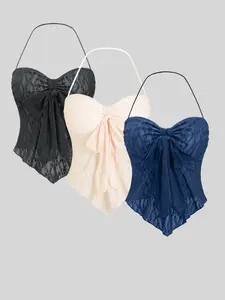 Home Leisure Versatile Sexy Backless Three-Piece Set, Comfortable, Stylish & Fit Design, Perfect for Casual Wear, Ideal Gift Choice