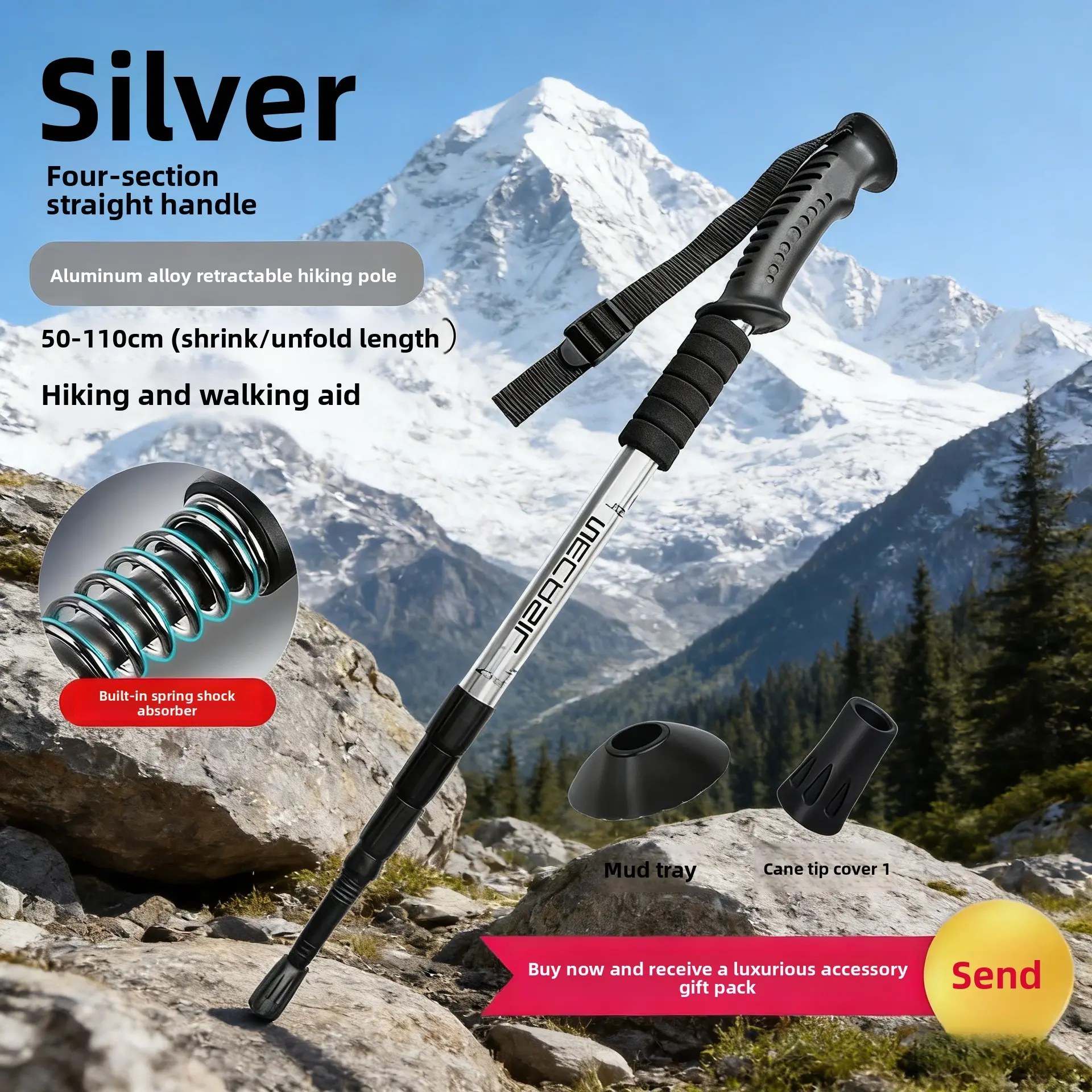 1 high quality [straight handle silver]