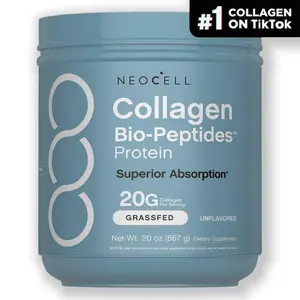 5P- NeoCell Collagen Bio-Peptides Powder 20oz - Grassfed Protein Supplement - Advanced with 18 Essential Amino Acids Dietary Fitness Edible
