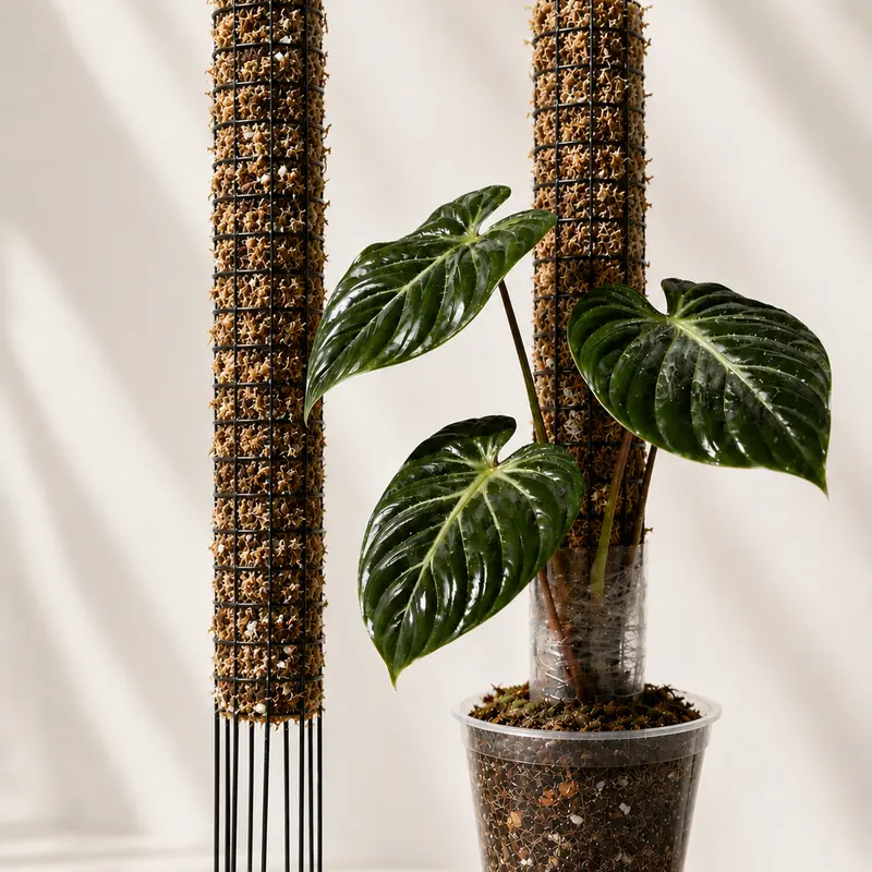 PropStake 14" | Galvanized Steel Starter Moss Pole for Climbing Plants