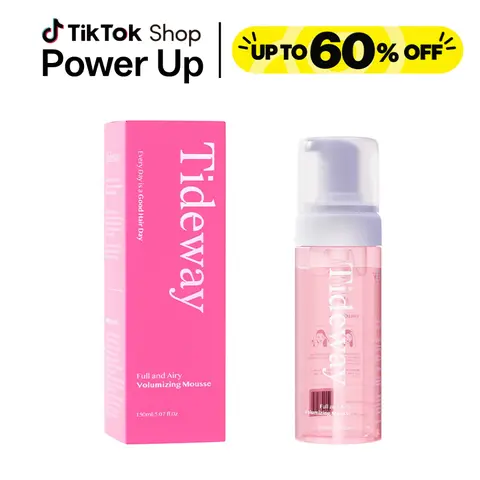 Tideway Haircare Full & Airy Curly Defining Foam Mousse with Pine Extract & Ceramide - Female Curl Activator for Curly Hair, All Hair Types, Volume Boost, Anti-Frizz, Hydrating Nourishing Styling Texture, Wet/Dry Use, 5.07 oz Bottle techvibes