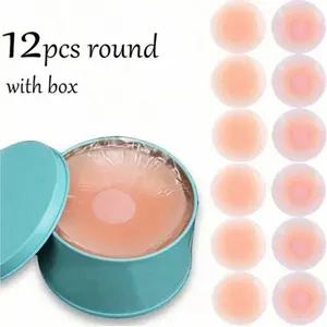 Cubrepezones de Silicona 12pcs Round with Box - Original Packaging