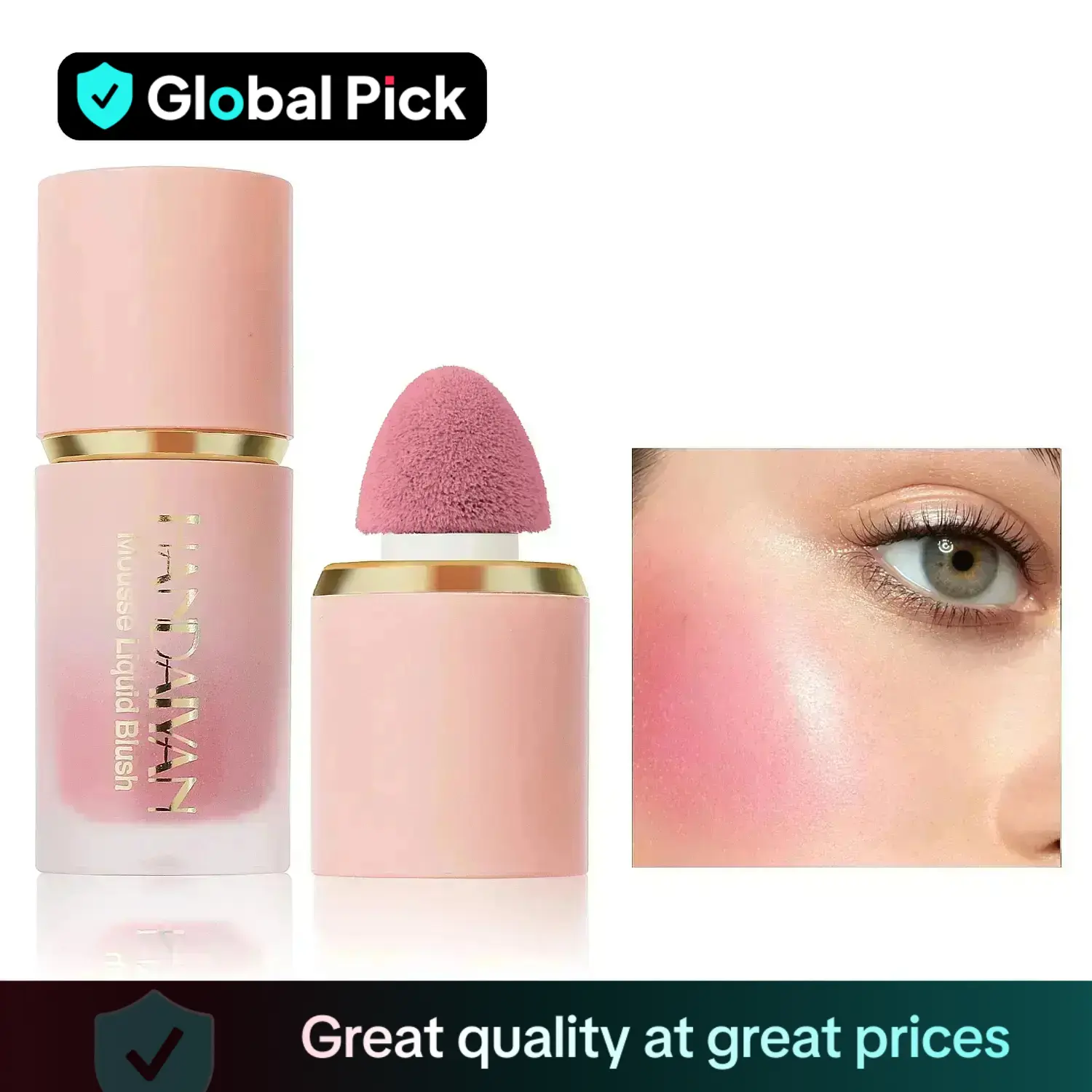 Long Lasting Liquid Blusher, Easy Coloring Blush Stick, Cheeks Contour Blush Pressed Powder, Blush for Daily Makeup, Cosmetic Fall Gift, Glow Makeup,