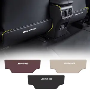 PU Leather Car Seat Back Protector Mat Prevent Dirty Anti Kick Pad Car Accessories For Mercedes benz AMG W203 W204 W205 W209 W210 W211 W212 W176 W166 W163 W221 GLA