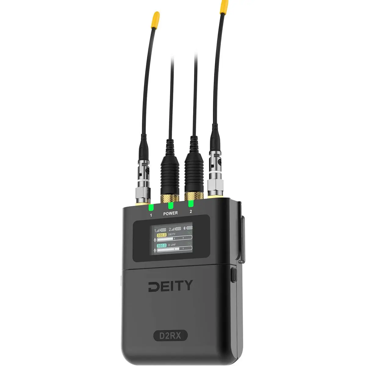 Deity Microphones Theos D2RX Digital Camera-Mount Wireless Microphone Receiver, 550-663MHz