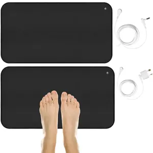 Grounding Mat for feet Improving Sleep Pain Relief Energy With Earth Therapy for Balance & Wellness Use at Home Office Work Desk