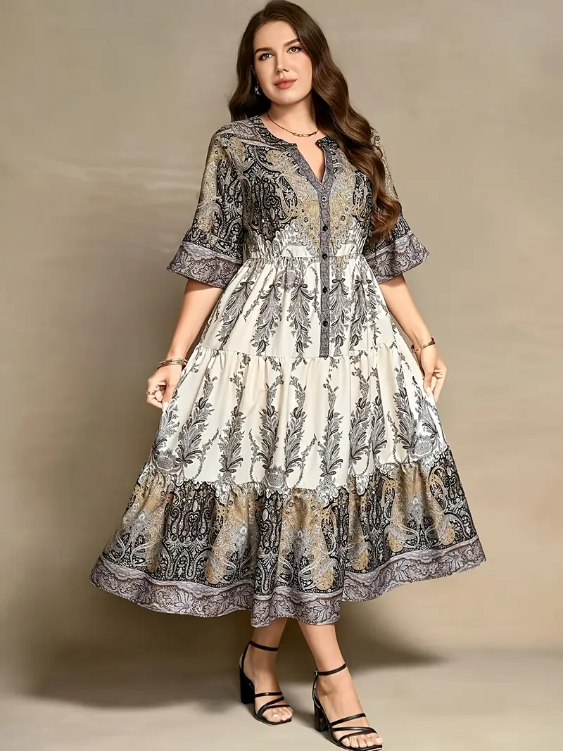 plus size western boho dresses - TikTok Shop